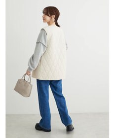 Green Parks ヒョウタンキルトミドル丈ベスト