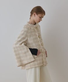GRACE CONTINENTAL フレアスリーブツイードジャケット