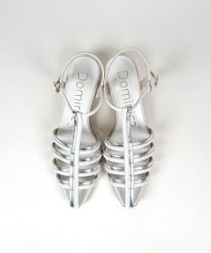 Dominic3 バイカラー Tストラップサンダル