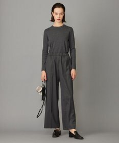 ICB 【洗える】 TWブロード ワイドストレートパンツ