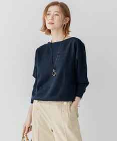 23区 【洗える】ラスターコットンポリエステル ニット