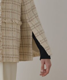 GRACE CONTINENTAL フレアスリーブツイードジャケット