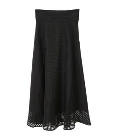 earth music&ecology シアーチェックスカート