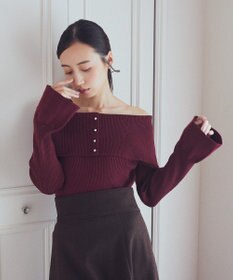 earth music&ecology ２Ｗａｙオフショルニットプルオーバー