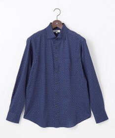 JOSEPH ABBOUD 【綿100％・ストレッチ】コンフォートジャージープリントシャツ