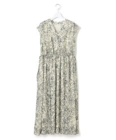 23区 【洗える】アンティークフラワープリント ワンピース