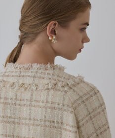 GRACE CONTINENTAL フレアスリーブツイードジャケット