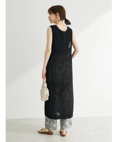 Green Parks すかし柄ロングベスト