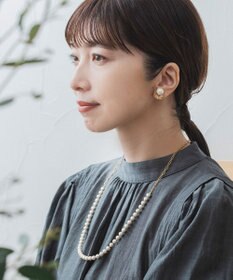 Pisceans コットンパール&フィガロチェーンネックレス