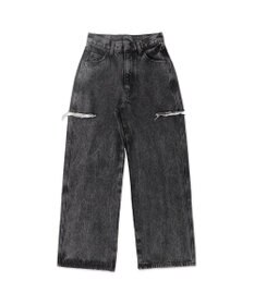 WEGO サイドスリットデニムストレートパンツ