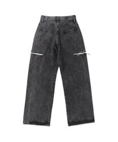 WEGO サイドスリットデニムストレートパンツ
