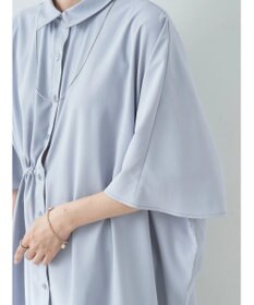 earth music&ecology アシメギャザーシャツ