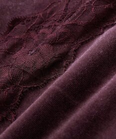 CRAFT STANDARD BOUTIQUE ベロアレース付きキャミワンピース