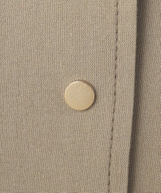 自由区 【セットアップ対応】リネンストレッチノーカラー ジャケット