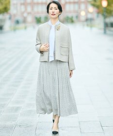 自由区 L 【17号サイズまで展開・カタログ掲載・セットアップ対応】ライトサテンプリーツ スカートⅡ