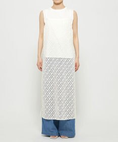 uncrave ライトデニム ワイドパンツ