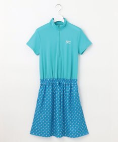 23区GOLF 【WOMEN】【接触冷感・UVケア・吸水速乾】アイス柄 切替ワンピース