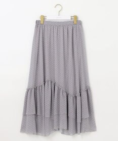 ANY SIS 【洗える】ティアードプリント スカート