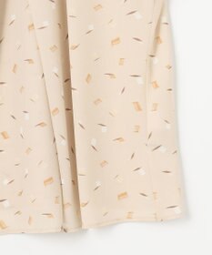 自由区 L 【洗える】ブラッシュドシャドープリント ブラウス