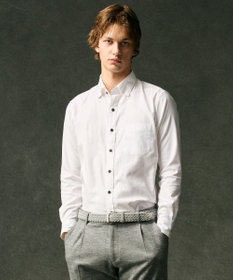 JOSEPH ABBOUD 【キングサイズ・オーガニックコットン使用】JOE COTTON ストレッチオックス シャツ ホワイト系