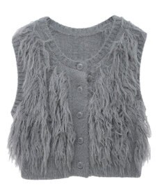 Green Parks フェザーニットベスト