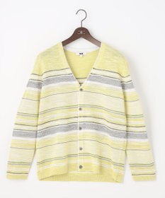 JOSEPH ABBOUD 【サスティナブル】スラブギマボーダー カーディガン