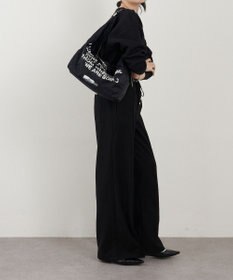 russet ステンシル風プリント ナイロン2WAYショルダーバッグ(SF-271)