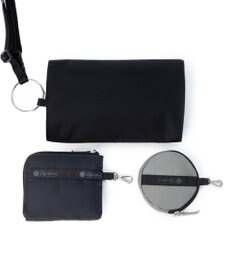LeSportsac MULTI POUCH WRISTLET/ブラック/ドーブ/ディープシーブルー CB