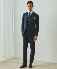 GOTAIRIKU シワになりにくい/通年素材【御幸毛織/みゆきけおり】Superio160 スーツ_ダークグリーン