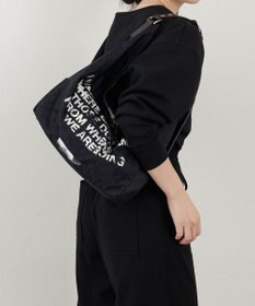 russet ステンシル風プリント ナイロン2WAYショルダーバッグ(SF-271)