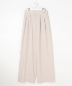 自由区 S 【セットアップ対応】リネンストレッチワイド パンツ