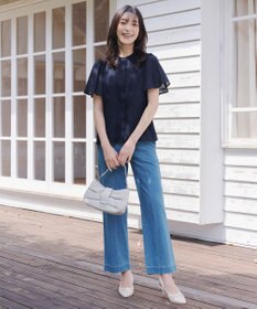 Tiaclasse 【セットアップ対応】シアーチェックブラウス