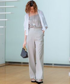 23区 S 【洗える】LIBECOリネン クロップド シャツ