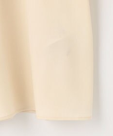 自由区 L 【洗える/UVケア/吸放湿性】シルクストレッチ ハイネックブラウス