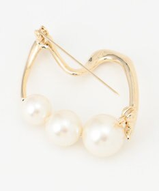 ICB パールラインブローチ