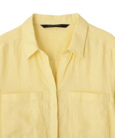 YECCA VECCA フレンチリネンドロストワンピース