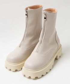 WEGO フロントZIPショートブーツ