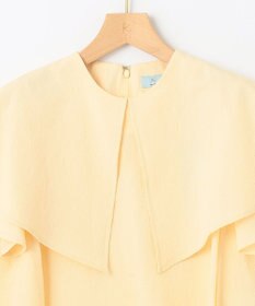 組曲 L サッカーストレッチ 襟付きブラウス