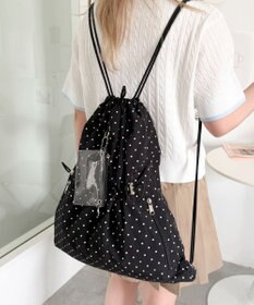 WEGO クリアポーチ付きナップサック