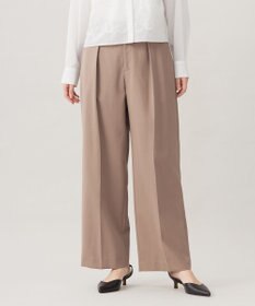 自由区 L 【洗える】コットンダブルクロスストレート パンツ