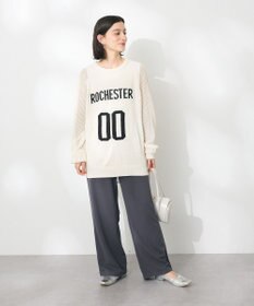 CRAFT STANDARD BOUTIQUE ロゴジャガードメッシュニットプルオーバー