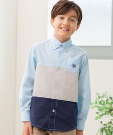 J.PRESS KIDS 【140-170cm】カラーブロック シャツ