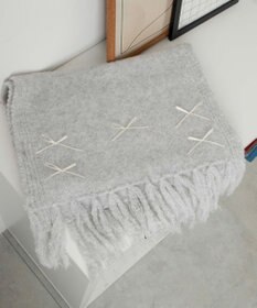 WEGO リボン付きニットストール