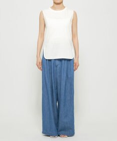 uncrave ライトデニム ワイドパンツ