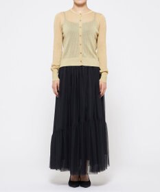 uncrave 【手洗い可】ラメ シアー ニット カーディガン（uncrave STANDARD）