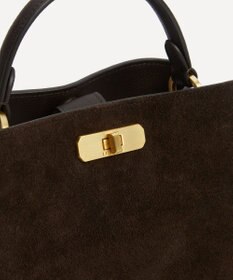 LIBERTY. バーリントン スエード ミニ トップハンドルバッグ