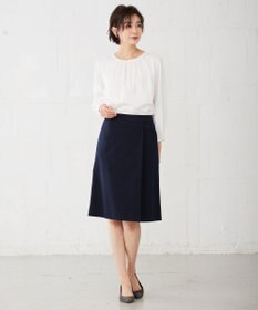 J.PRESS LADIES L 【洗える・UVカット】 アルファクロスジャージー Aライン スカート