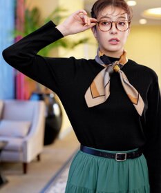 Tiaclasse 【洗える】ハイネックニットプルオーバー