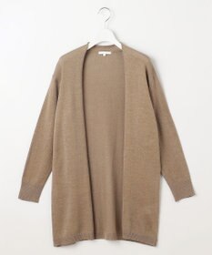 自由区 【洗える】ペーパーブレンドロング カーディガン