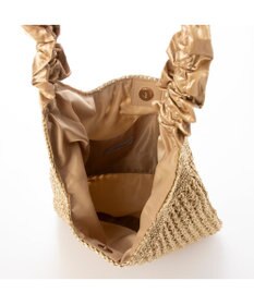 UNBILLION カシュカシュ cachecache / メタリックコードフリルハンドルトート